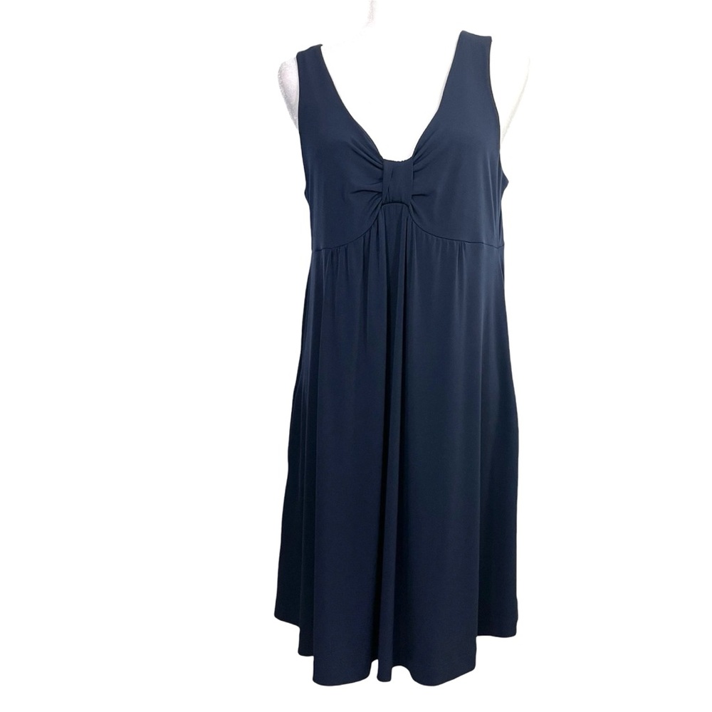 Tommy Bahama Blue Scoop Neck Sleeveless Midi Sundress